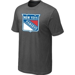 NHL New York Rangers Big & Tall Logo T-Shirt - Dark Grey