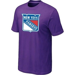 NHL New York Rangers Big & Tall Logo T-Shirt - Purple