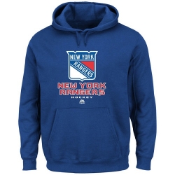 NHL Majsetic New York Rangers Critical Victory VIII Pullover Hoodie - Royal Blue