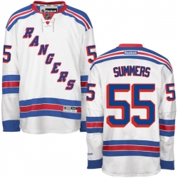 Chris Summers Reebok New York Rangers Premier White Away Jersey