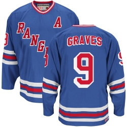 Adam Graves CCM New York Rangers Authentic Royal Blue Heroes of Hockey Alumni Throwback NHL Jersey
