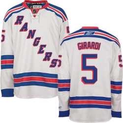 Dan Girardi Reebok New York Rangers Authentic White Away NHL Jersey