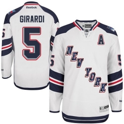 Dan Girardi Reebok New York Rangers Authentic White 2014 Stadium Series NHL Jersey