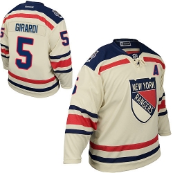 Dan Girardi Reebok New York Rangers Premier Cream 2012 Winter Classic NHL Jersey