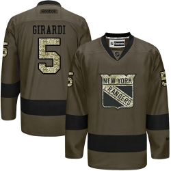 Dan Girardi Reebok New York Rangers Premier Green Salute to Service NHL Jersey