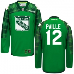 Daniel Paille Reebok New York Rangers Premier Green St. Patrick's Day Jersey