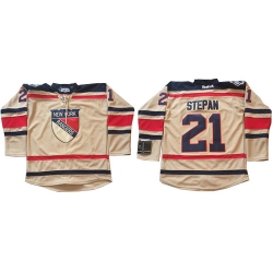Derek Stepan Reebok New York Rangers Authentic Cream 2012 Winter Classic NHL Jersey