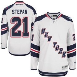 Derek Stepan Reebok New York Rangers Premier White 2014 Stadium Series NHL Jersey