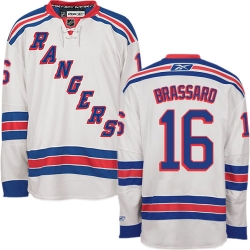 Derick Brassard Youth Reebok New York Rangers Premier White Away NHL Jersey