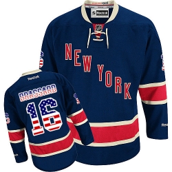 Derick Brassard Reebok New York Rangers Authentic Navy Blue USA Flag Fashion NHL Jersey