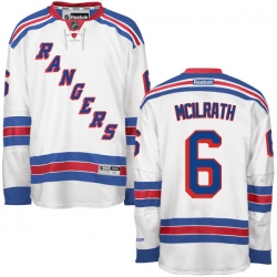 Dylan McIlrath Reebok New York Rangers Authentic White Away Jersey