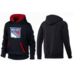 NHL New York Rangers Big & Tall Logo Pullover Hoodie - Black/Red
