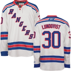 Henrik Lundqvist Youth Reebok New York Rangers Authentic White Away NHL Jersey