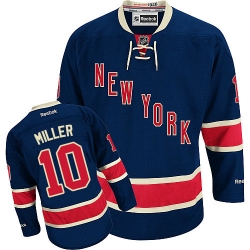 J.T. Miller Reebok New York Rangers Authentic Navy Blue Third NHL Jersey