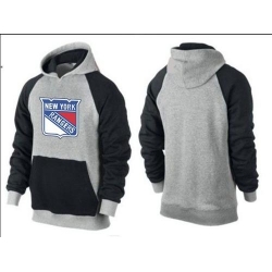 NHL New York Rangers Big & Tall Logo Pullover Hoodie - Grey/Black