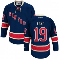 Jesper Fast Reebok New York Rangers Authentic Navy Blue Alternate Jersey
