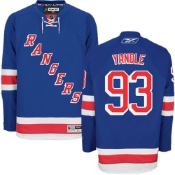 Keith Yandle Reebok New York Rangers Authentic Royal Blue Home NHL Jersey