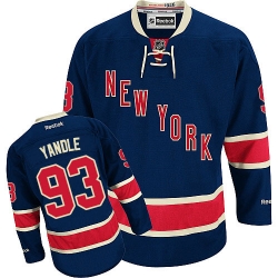 Keith Yandle Reebok New York Rangers Authentic Navy Blue Third NHL Jersey