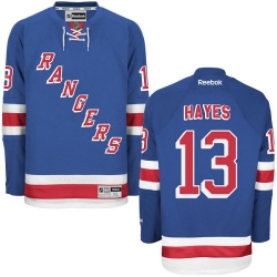 Kevin Hayes Youth Reebok New York Rangers Authentic Royal Blue Home NHL Jersey