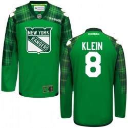Kevin Klein Reebok New York Rangers Premier Green St. Patrick's Day Jersey