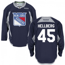 Magnus Hellberg Youth Reebok New York Rangers Authentic Navy Blue Alternate Practice Jersey