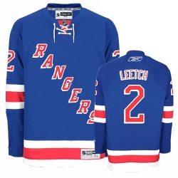 Brian Leetch Reebok New York Rangers Authentic Royal Blue Home NHL Jersey
