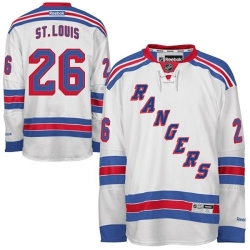 Martin St. Louis Reebok New York Rangers Authentic White Away NHL Jersey