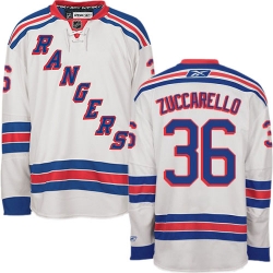 Mats Zuccarello Reebok New York Rangers Premier White Away NHL Jersey