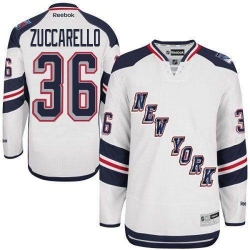 Mats Zuccarello Youth Reebok New York Rangers Authentic White 2014 Stadium Series NHL Jersey