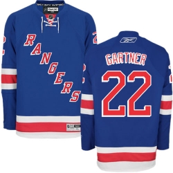 Mike Gartner Reebok New York Rangers Authentic Royal Blue Home NHL Jersey