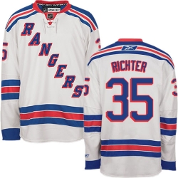 Mike Richter Reebok New York Rangers Authentic White Away NHL Jersey