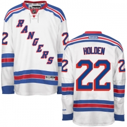 Nick Holden Youth Reebok New York Rangers Authentic White Away Jersey