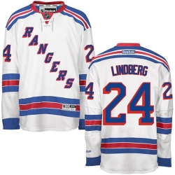 Oscar Lindberg Reebok New York Rangers Authentic White Away NHL Jersey