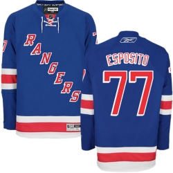 Phil Esposito Reebok New York Rangers Authentic Royal Blue Home NHL Jersey