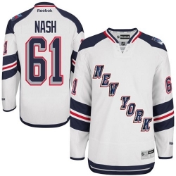 Rick Nash Reebok New York Rangers Authentic White 2014 Stadium Series NHL Jersey