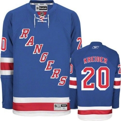 Chris Kreider Reebok New York Rangers Authentic Royal Blue Home NHL Jersey