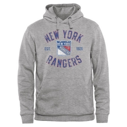 NHL New York Rangers Heritage Pullover Hoodie - Ash