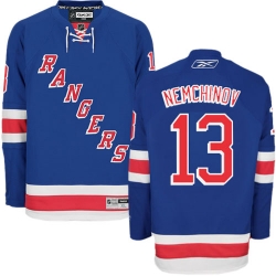 Sergei Nemchinov Reebok New York Rangers Premier Royal Blue Home NHL Jersey