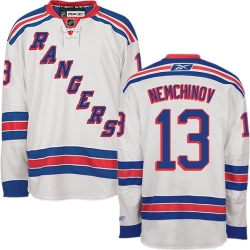 Sergei Nemchinov Reebok New York Rangers Authentic White Away NHL Jersey