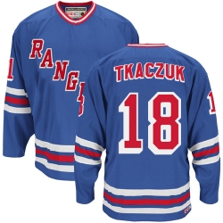 Walt Tkaczuk CCM New York Rangers Premier Royal Blue Heroes of Hockey Alumni Throwback NHL Jersey
