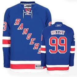 Wayne Gretzky Reebok New York Rangers Authentic Royal Blue Home NHL Jersey