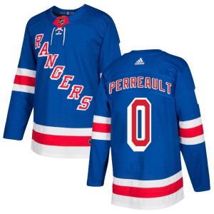 Gabriel Perreault Men's Adidas New York Rangers Authentic Royal Blue Home Jersey