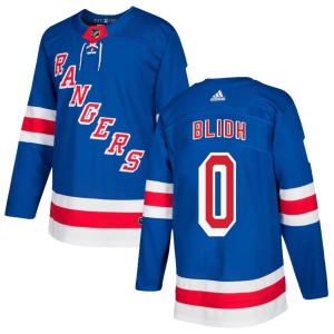 Anton Blidh Youth Adidas New York Rangers Authentic Royal Blue Home Jersey