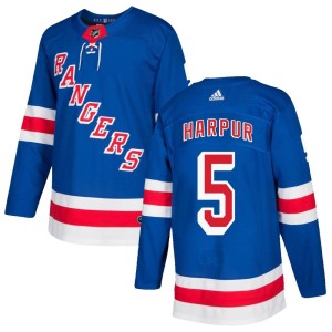 Ben Harpur Youth Adidas New York Rangers Authentic Royal Blue Home Jersey