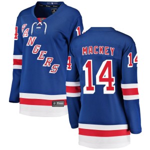 Connor Mackey Women's Fanatics Branded New York Rangers Breakaway Blue Home Jersey