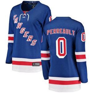 Gabriel Perreault Women's Fanatics Branded New York Rangers Breakaway Blue Home Jersey