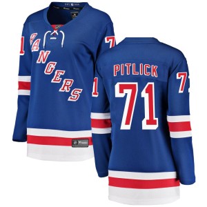 Tyler Pitlick Women's Fanatics Branded New York Rangers Breakaway Blue Home Jersey