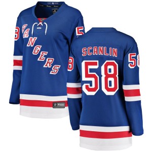 Brandon Scanlin Women's Fanatics Branded New York Rangers Breakaway Blue Home Jersey