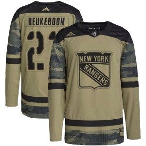 Jeff Beukeboom Youth Adidas New York Rangers Authentic Camo Military Appreciation Practice Jersey