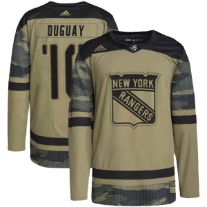 Ron Duguay Youth Adidas New York Rangers Authentic Camo Military Appreciation Practice Jersey